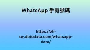 WhatsApp 手機號碼