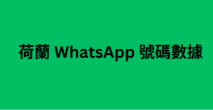 荷蘭 WhatsApp 號碼數據 