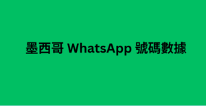 馬來西亞 WhatsApp 號碼數據 